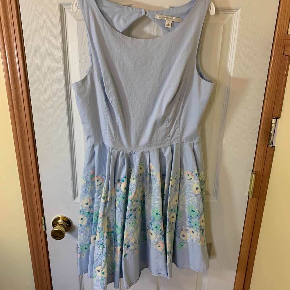 Light blue floral dress